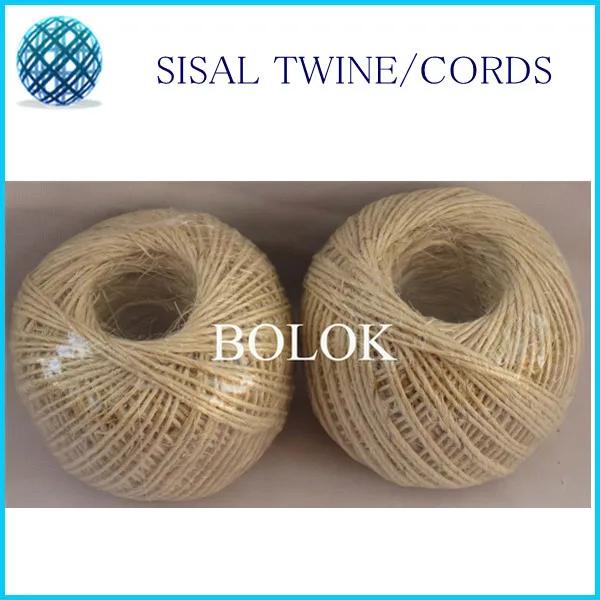 Fio de Fibra Natural Sisal Torcido de 1,5mm - 80m por Bola com Frete Grátis