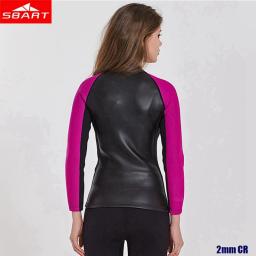Sbart roupa de mergulho feminina, cinta com elástico de 2mm, jaqueta para mergulho em neoprene, calças compridas, body completo, casaco de couro leve cr, roupa de mergulho - Image 6