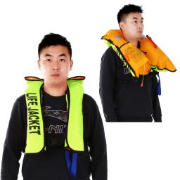 Jaqueta salva-vidas profissional adulta, Roupa de banho inflável manual, Colete De Pesca De Natação, Sobrevivência De Esportes Aquáticos - Image 2