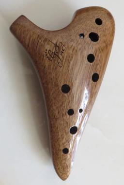 Ocarina de madeira ac 12 buracos alto c, instrumento musical ocarina de madeira - Image 1