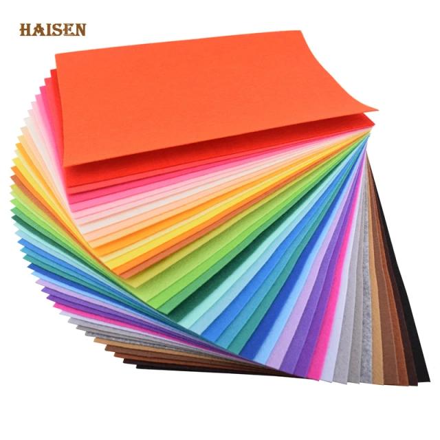 Feltro de Poliéster para Artesanato em 40 Cores, 1mm de Espessura, Pacote de 20x30cm для Criação DIY e Costura