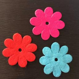 Novo 50 pçs mix 35mm acolchoado feltro primavera flor apliques artesanato casamento fazendo diy a66a - Image 5