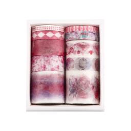 Conjunto De Fita Adesiva Washi, Adesivos De Papel Japoneses, Washitape Flor De Scrapbooking, Famosa Série De Mar E Floresta, Estacionária, 10Pcs - Image 5