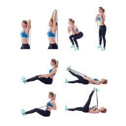 Faixas elásticas resistentes para exercícios, esportes, treino de fitness, puxar, malhação, yoga, pilates, expansor, academia, fitness - Image 6