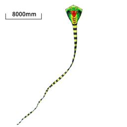Hbb 15m cartoon mamba snake pipas frp haste voando esportes praia kitesurf crianças presente família esporte ao ar livre atividade crianças brinquedos - Image 2