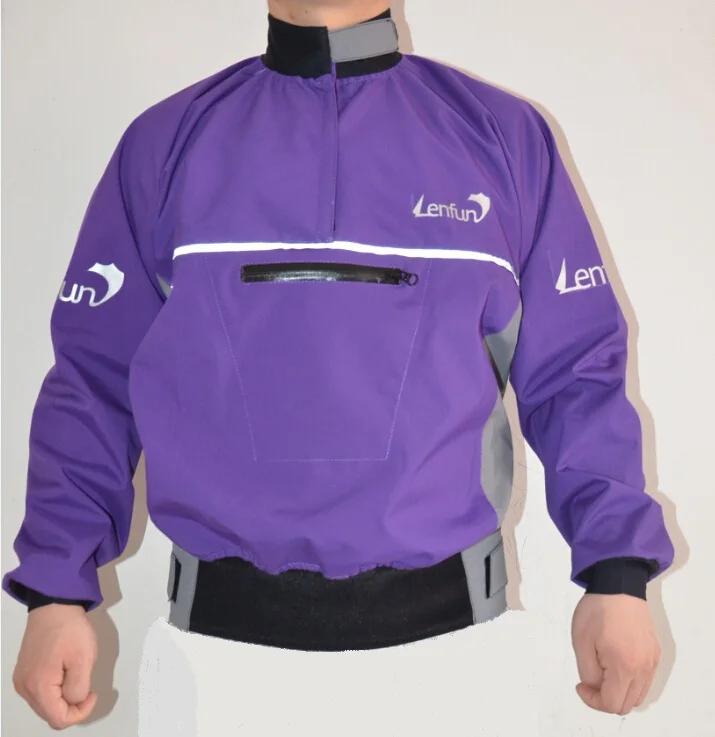 Lenfun blusa de pesca semi-seca, jaqueta spray resistente à água para caiaque, pesca à vela e surf - Image 1