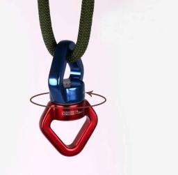 Equipamento De Escalada De Âncora Rotativa, Mosquetão Giratório, Conector De Corda Rotacional, Rotação De 360 Graus - Image 6
