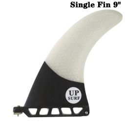 Prancha de surf de fibra de vidro UP-Surf, barbatana de 9 polegadas, cor branca, barbatana Carbono Barbatana em surf, barbatanas de longboard, remo de pé - Image 1