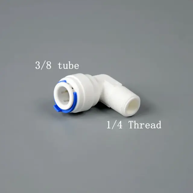 Conector Rápido 3/8 para Tubo Interno e Externo em Sistemas de Filtro de Água e Osmose Reversa para Aquários