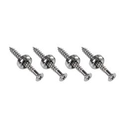 Pulverizadores de ponta para guitarra, ponteiras articuladas de metal cromado com parafusos para baixo, montagem no pescoço 4 argolas - Image 1