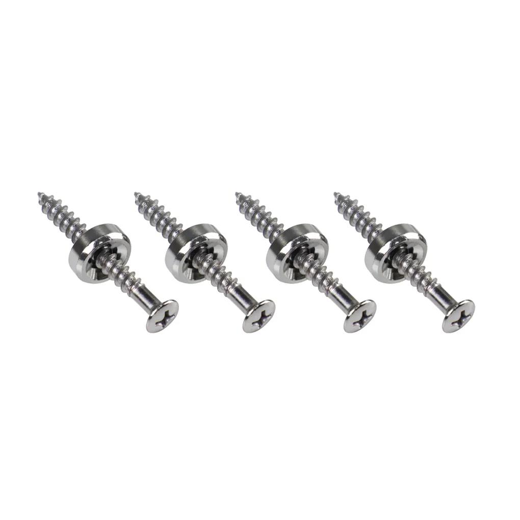 Pulverizadores de ponta para guitarra, ponteiras articuladas de metal cromado com parafusos para baixo, montagem no pescoço 4 argolas - Image 1
