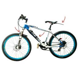 Conjunto de guarda-lamas para bicicleta, acessórios de ciclismo, para cano inferior/dianteiro/traseiro, para mtb, bicicleta de estrada, acessórios 3 peças - Image 2