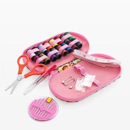 Mini Kits De Costura Portátil Caixa, Tesoura De Pin De Rosca De Agulha De Cor, Conjunto De Costura Com Estojo, Ferramentas Para Casa, Ferramenta De Mão DIY - Image 5