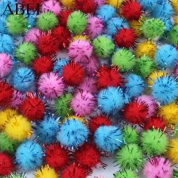 Bolas de pom-pom diy para decoração de festa, artesanato diy de costura, brilhante e brilhante com 12mm 500 - Image 2