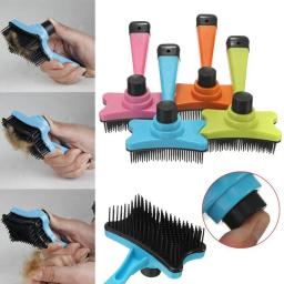 Acessórios para animais de estimação nova marca profissional filhote de cachorro gato cabelo grooming slicker pente gilling escova rápida ferramenta limpa para animais estimação - Image 3