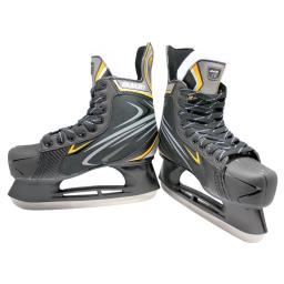 Adulto criança hóquei no gelo faca patinação tênis de skate no gelo truques sapatos lâmina de gelo real patines de esqui preto pvc malha id24 - Image 6