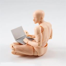 Movable Joint Action Figure Model Toy, Artista Art Painting, Figura Anime, SHF Sketch, Esboço Masculino e Feminino, Manequim Articulação, 14cm - Image 3