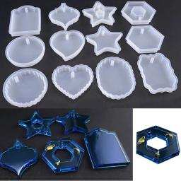 Molde de resina para artesanato, formas decorativas transparentes de flores secas com pingente de resina epóxi para bijuterias - Image 1