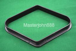 Piscina bilhar snooker bola rack normal preto plástico diamante 9 bolas losango snooker acessórios - Image 1