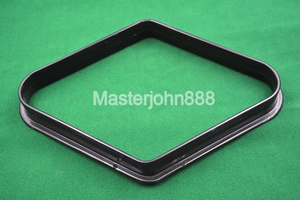 Piscina bilhar snooker bola rack normal preto plástico diamante 9 bolas losango snooker acessórios - Image 1