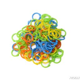 100 pçs colorido tricô crochê ponto de bloqueio marcador diy artesanato ferramentas tricô crochê titular agulha clipe g03 navio da gota - Image 2
