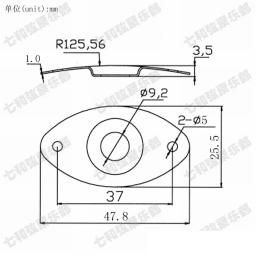 Palheta oval dourada indented, 10 peças, entrada de entrada e tomada de soquete para guitarra, soquete de saída de guitarra, 6.35 - Image 4