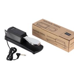 Yks preto elétrico portátil amortecedor sustentar pedal de metal para hmy piano yamaha para teclado sustentar ped - Image 2
