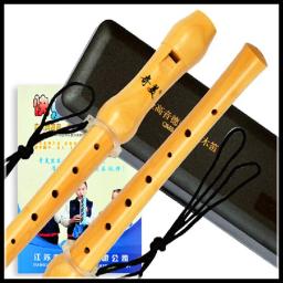 Gravador agudo de madeira Soprano de estilo alemão e barroco Clarinete C Key Flauta Vertical Chinesa Instrumentos Musicais de 8 buracos - Image 3
