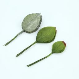 12pçs flores artificiais para casamento, acessórios de decoração para casa, flores decorativas, grinaldas de folhas falsas, presentes diy, folhas de ouro baratas - Image 5