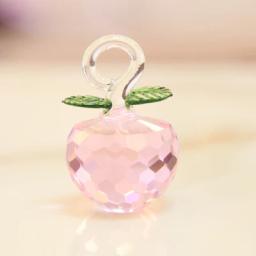 Figurinhas De Maçã De Cristal Colorido, Fruta De Vidro, Arte E Coleção De Papel, Ornamento De Mesa, Decoração Para Casa E Casamento, Presentes De Natal, 40mm, 50mm - Image 2