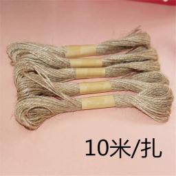 Cordão de juta com fio de 10m, corda de serapilheira de fibra natural para decoração, artesanato e festa, presente artesanal, acessórios diy - Image 2