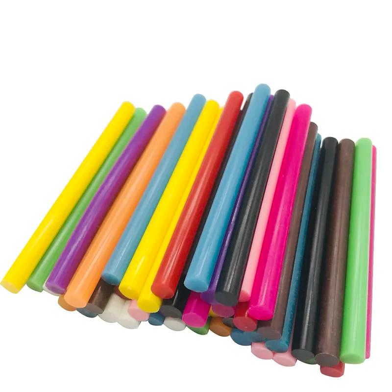 Bastões de cola quente 50 peças, 7mm colorido para pistola de cola elétrica carro áudio artesanato reparos varas de vedação adesivo cera vara - Image 1