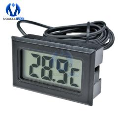 Mini termômetro digital com tela lcd, sonda de exibição lcd para termômetro, termômetro e congelador de geladeira, kit para aquário de geladeira, 1m/3m/5m - Image 2
