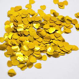 500 peças confete brilhante cor sólida coração confete diy amor para festa de casamento suprimentos decorativos de mesa - Image 2