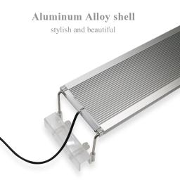 Luminária led rgb smd 5050 para aquário, extensível, lâmpada led para tanque de peixes, suporte com prendedor - Image 3
