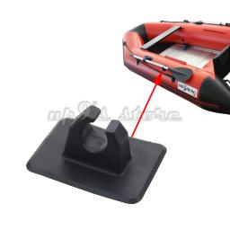 2 peças 109x82mm suporte de remo remendo cinza/preto para caiaque canoa bote jangada acessórios de barco inflável - Image 3