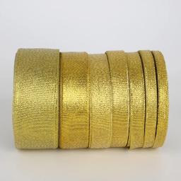 Fita de organza com glitter, 25 jardas, 7/13/15/20/25/38mm, para festa de casamento, decoração de natal, faça você mesmo, fita para embrulho de presente - Image 3