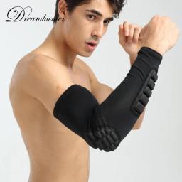 Manga de braço para basquetebol, cotovelo, cotovelo, exterior, manga de compressão unisex, estendida, respirável, 1 pc - Image 2