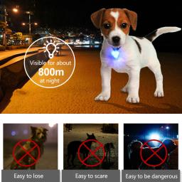 Coleira com pingente de led para animais de estimação, pingente de silicone com luz piscante, para cães e gatos, cachorros 15 - Image 3