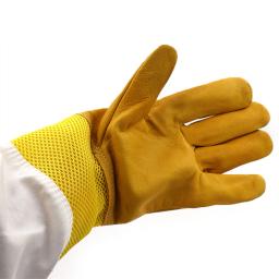 Luvas de proteção, Rede de pele de cabra ventilada, Mangas compridas, Equipamentos e ferramentas, 1 par - Image 1
