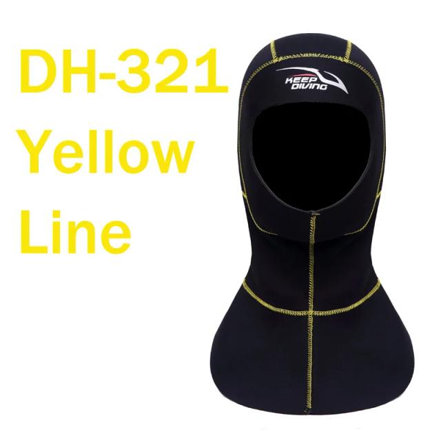 Chapéu de Neoprene 3mm para Mergulho Submarino e Pesca, Ideal para Inverno e Mergulho Quente