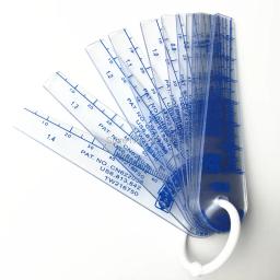 Medidor de espessura plugue plástico, Gap Filler ferramenta de medição com folha de PVC, 0.01-0. 5-1. 5-2.0-3-5mm, 20PCs, 25PCs, Taiwan - Image 5