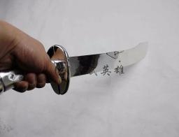 Boa qualidade plástico dobrável tai chi faca espada, arte marcial shaolin kung fu equipamento de treinamento com saco livre atacado/varejo - Image 3