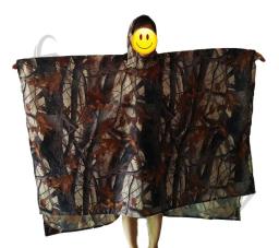 3in1 camuflagem militar ao ar livre capa de chuva poncho mochila capa chuva à prova dwaterproof água esteira toldo caça acampamento caminhada esteiras - Image 2