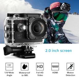 Rico d9 esportes câmera de ação wifi subaquática mini cam 1080p hd 8mp sj cam câmeras esportivas à prova dsj água ir ao ar livre pro - Image 3