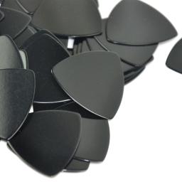 Palhetas de guitarra triângulo, celulóide médio, grande, arredondado, preto sólido, 0,71mm, atacado, 500pcs, lote - Image 4