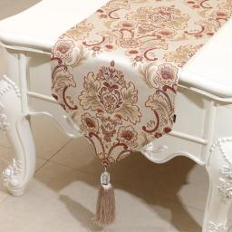 Toalha de mesa moderna para alongar flores, capa simples em relevo, jacquard, estilo europeu, tecido de alta qualidade, toalha de mesa de café - Image 2