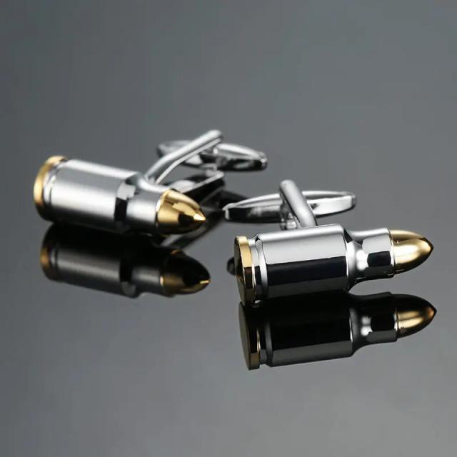 Abotoaduras de Bala de Alto Grau para Homens - Luxuosas Joias para Camisas, Luvas de Boxe e Presentes Especiais