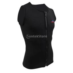 Roupa de mergulho de neoprene para homens e mulheres, jaqueta úmida preta com zíper frontal, para mergulho, surf, pesca submarina - Image 2