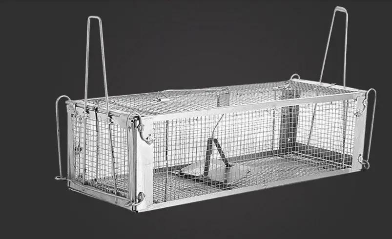 Armadilha de rato reutilizável com duas portas, armadilha para rastreamento e caça, armadilha para ratos, roedores, com embalagem firme - Image 1